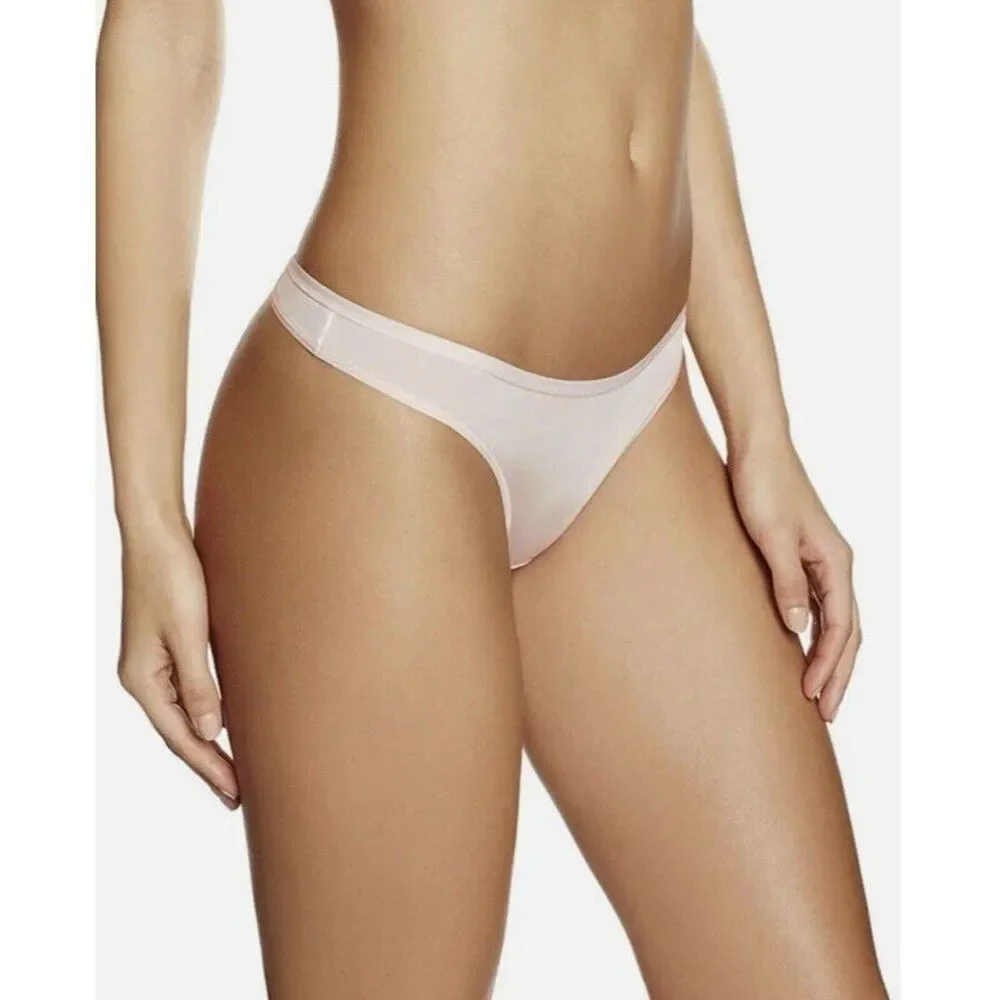 Iris & Lilly Women Body Smooth Microfiber Thong Panties Size M Pack of 5